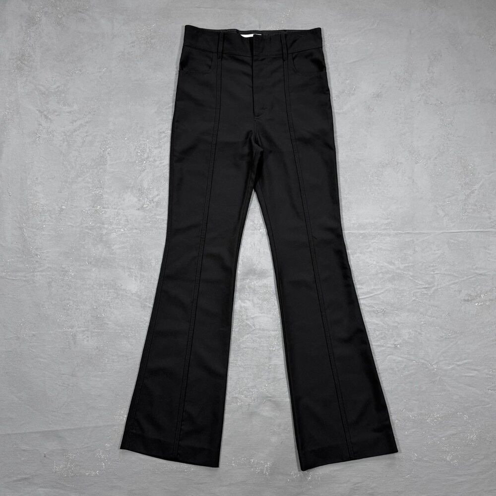 Balenciaga High Rise Slim Flared Trousers Women's FR 38